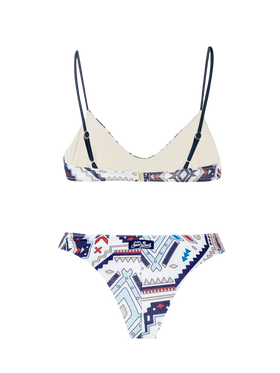 Aztec style glitter bralette bikini - MC2 Saint Barth