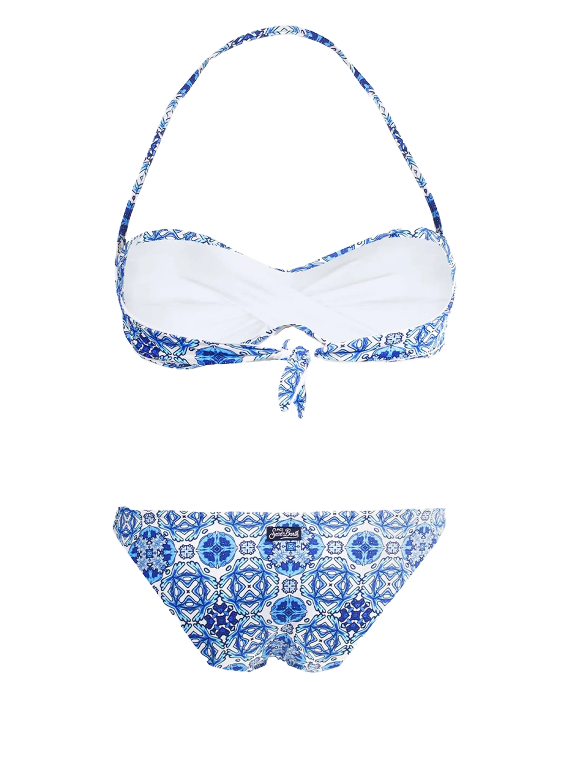 Bandeau bikini optical print - MC2 Saint Barth