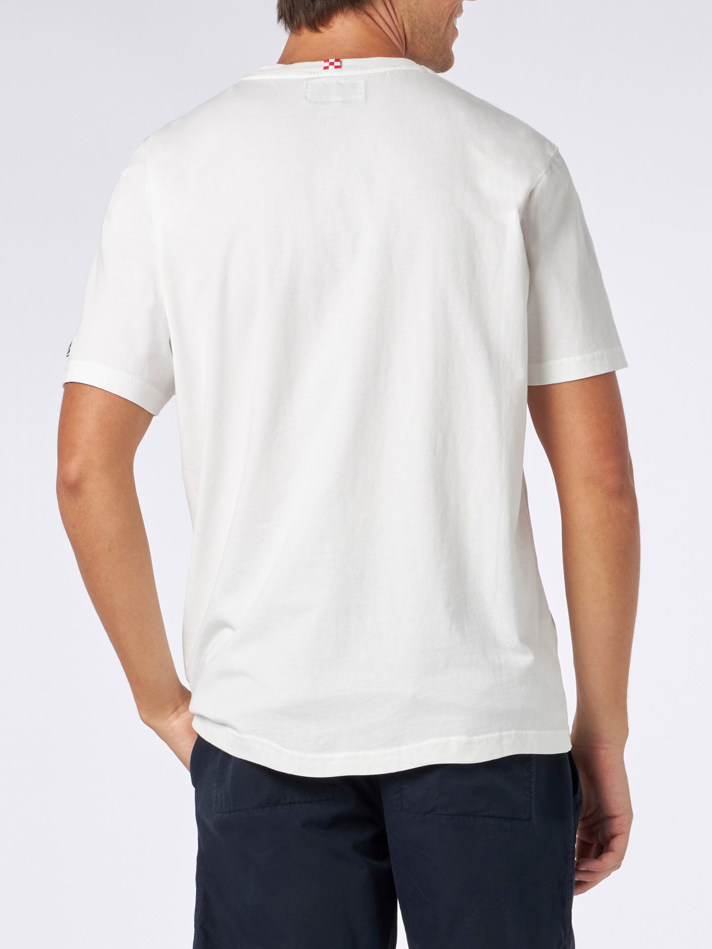 Man heavy cotton t-shirt with St. Barth Padel club - MC2 Saint Barth