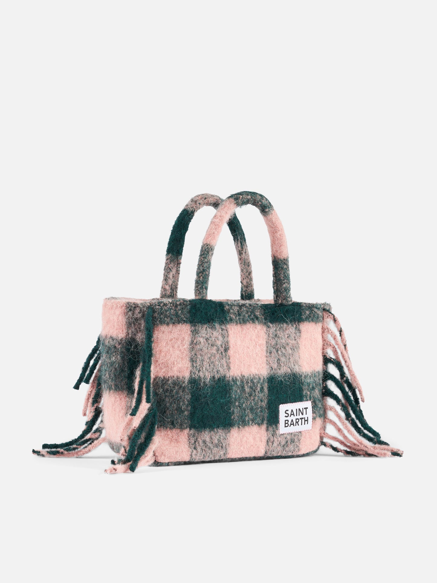 Colette blanket handbag with check print - MC2 Saint Barth