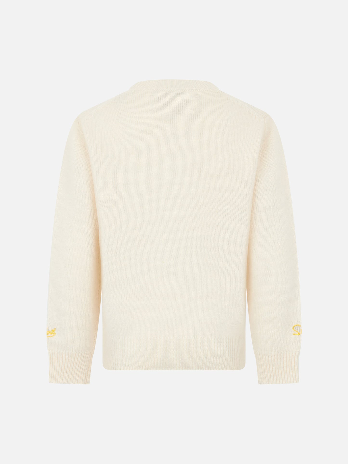 Boy crewneck sweater with The Simpson family jacquard | THE SIMPSONS SPECIAL EDITION - MC2 Saint Barth