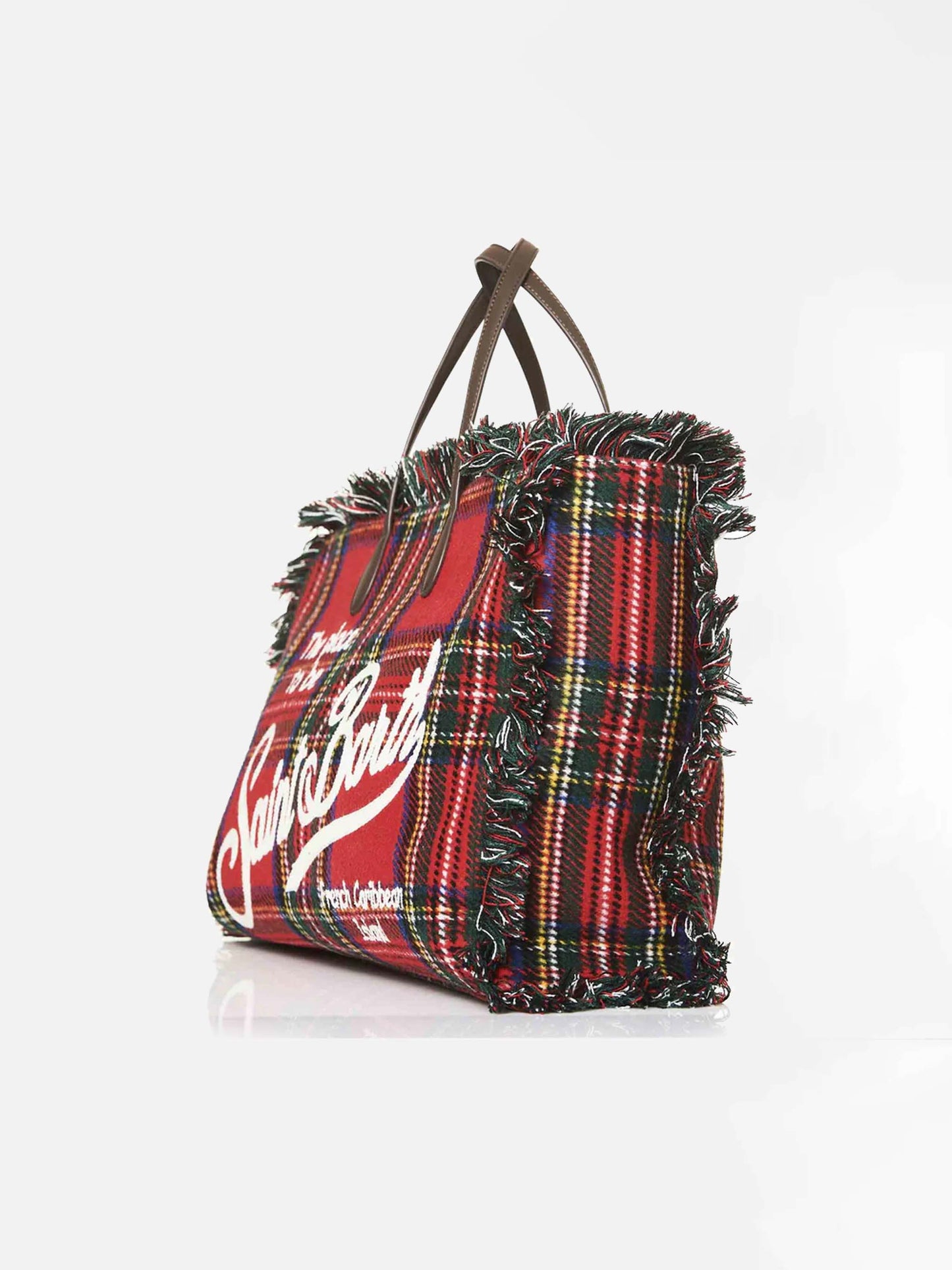 Vanity wooly red tartan shoulder bag