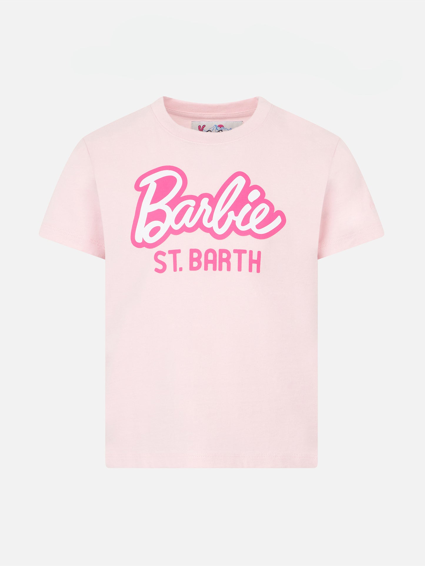 Girl heavy cotton t-shirt with Barbie St. Barth print | BARBIE SPECIAL EDITION - MC2 Saint Barth