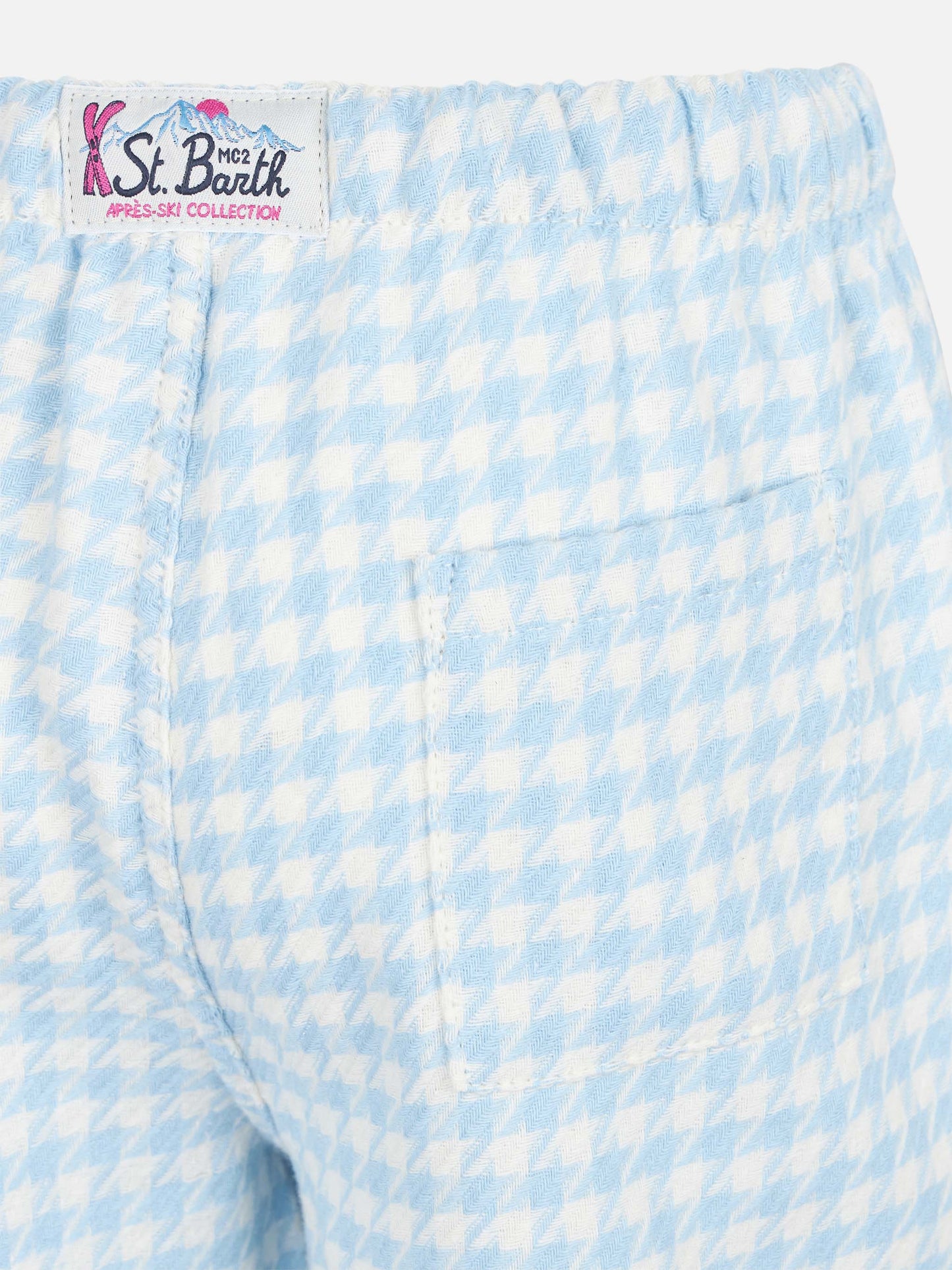Kid pajama pants with pied de poule print - MC2 Saint Barth