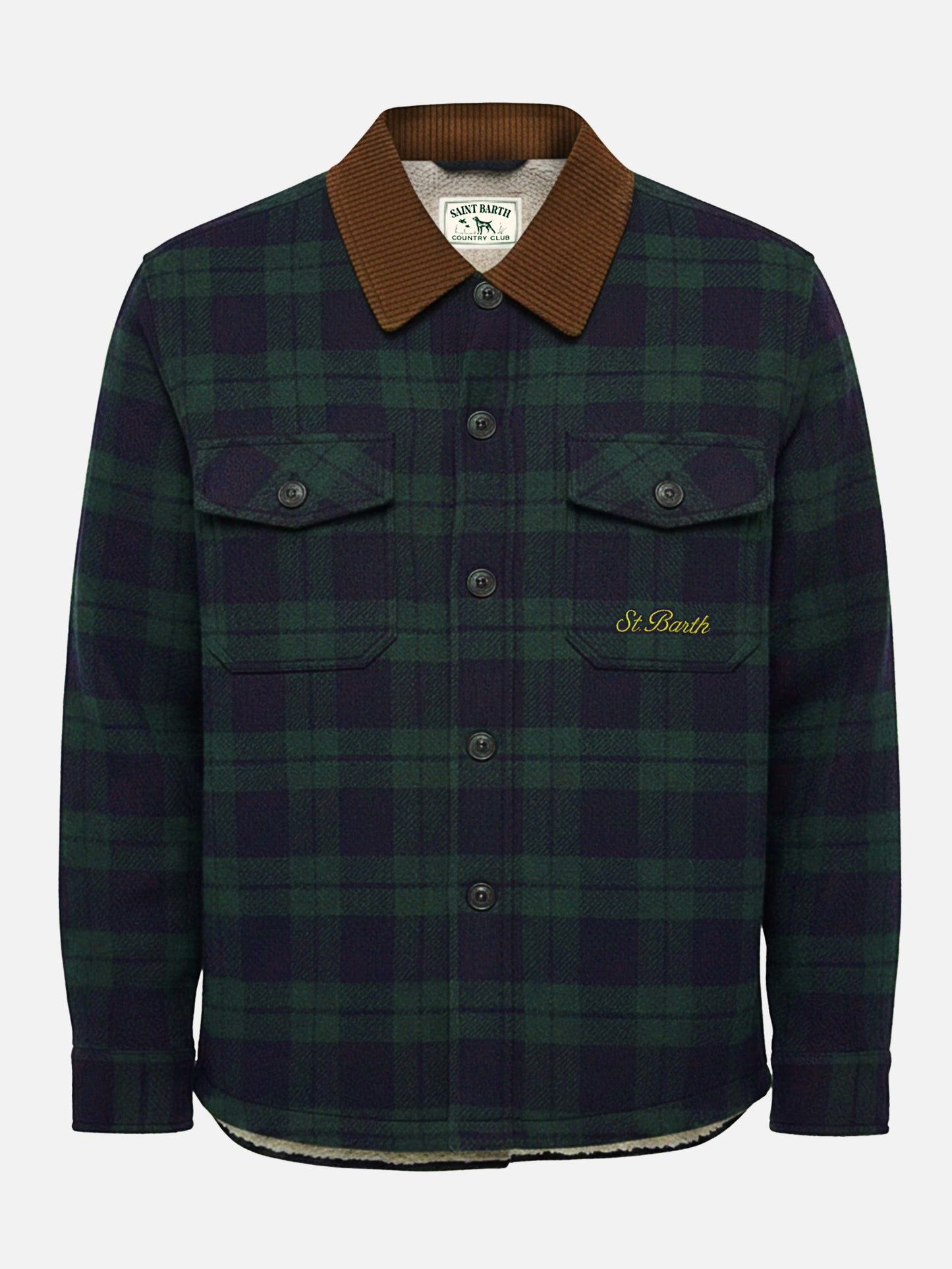 Landeck Overshirt aus Wollmischgewebe mit Tartanmuster