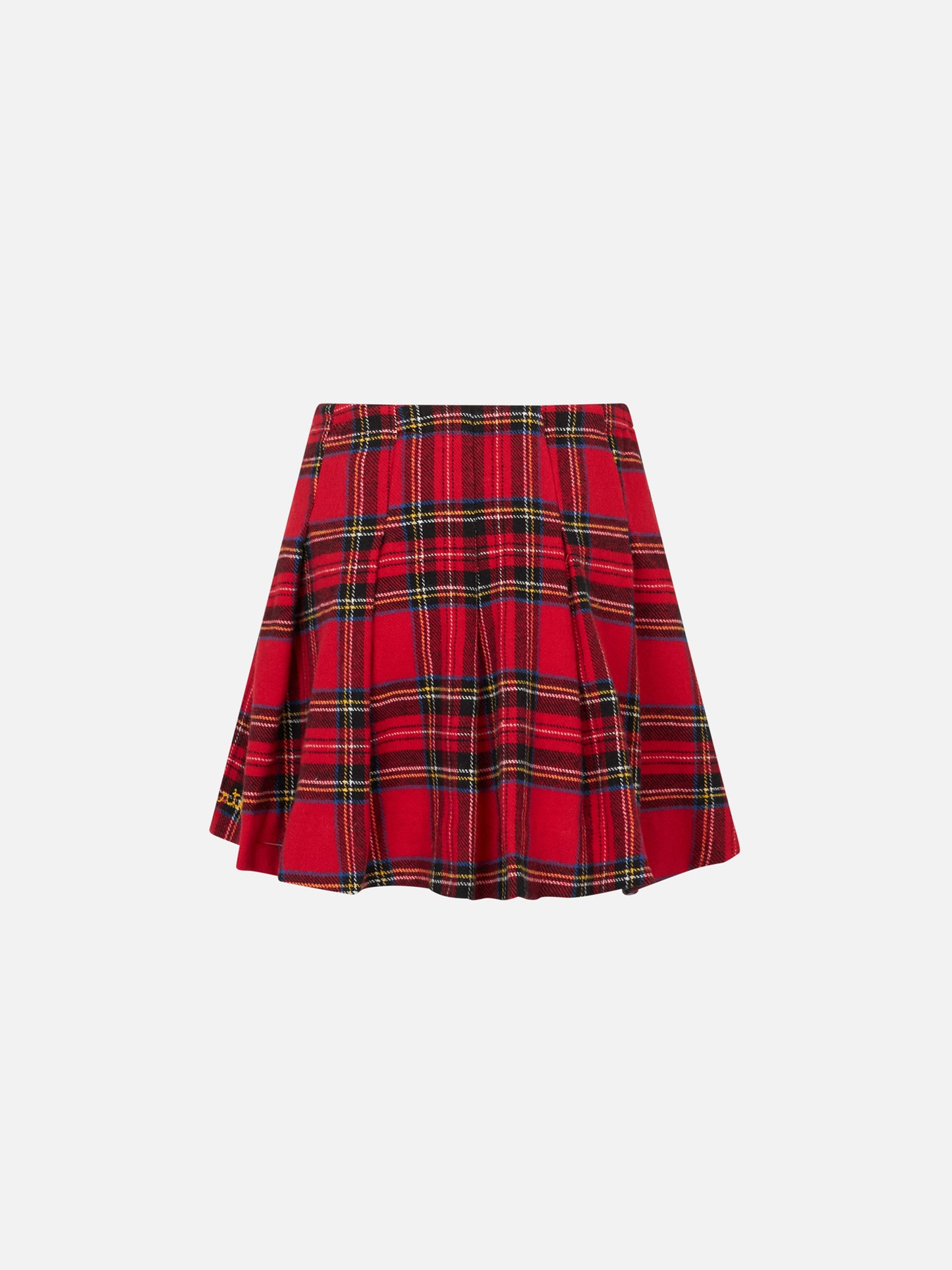 Girl flannel skirt with tartan print - MC2 Saint Barth