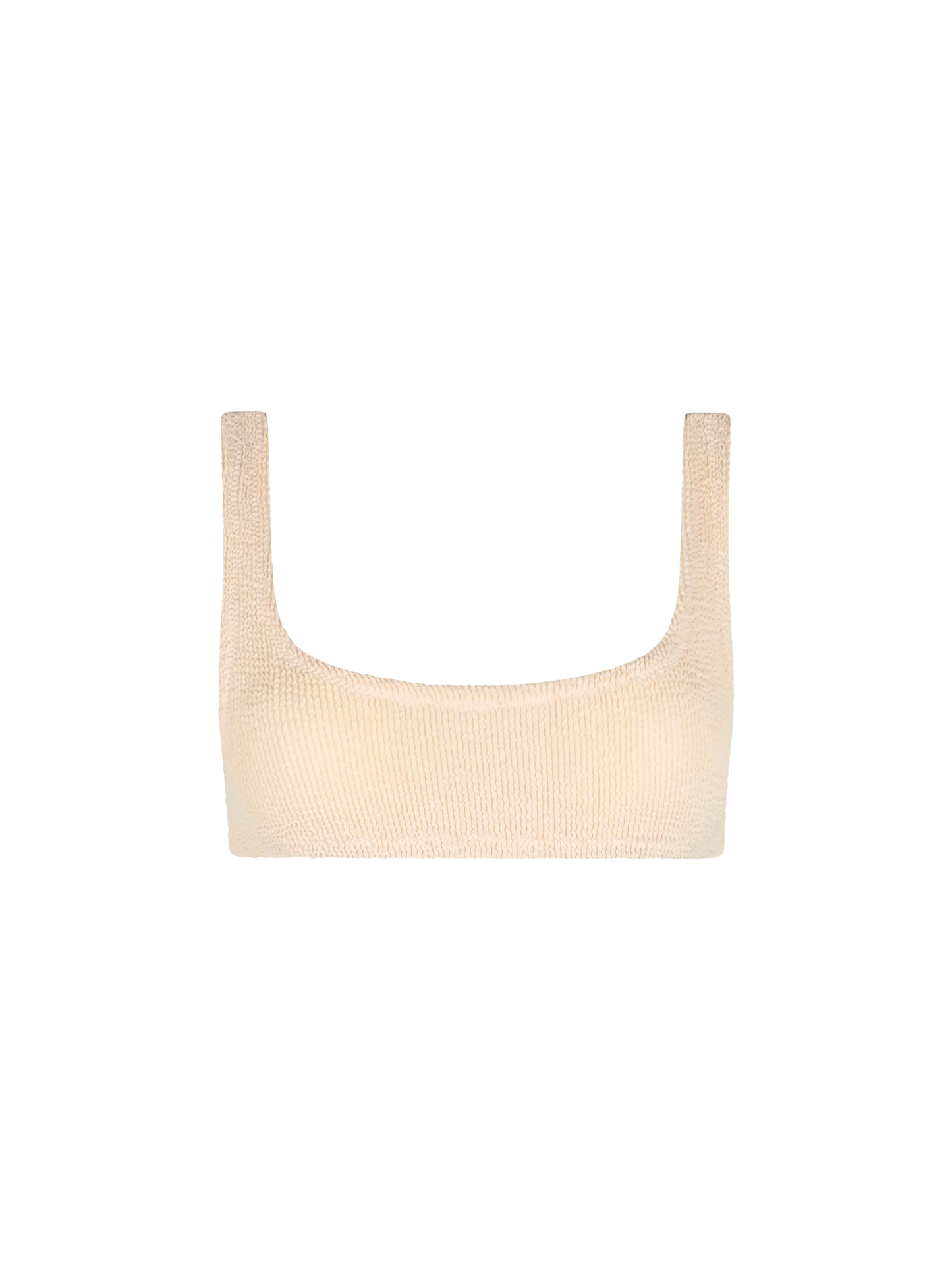 Woman beige classic crinkle bralette Naima - MC2 Saint Barth