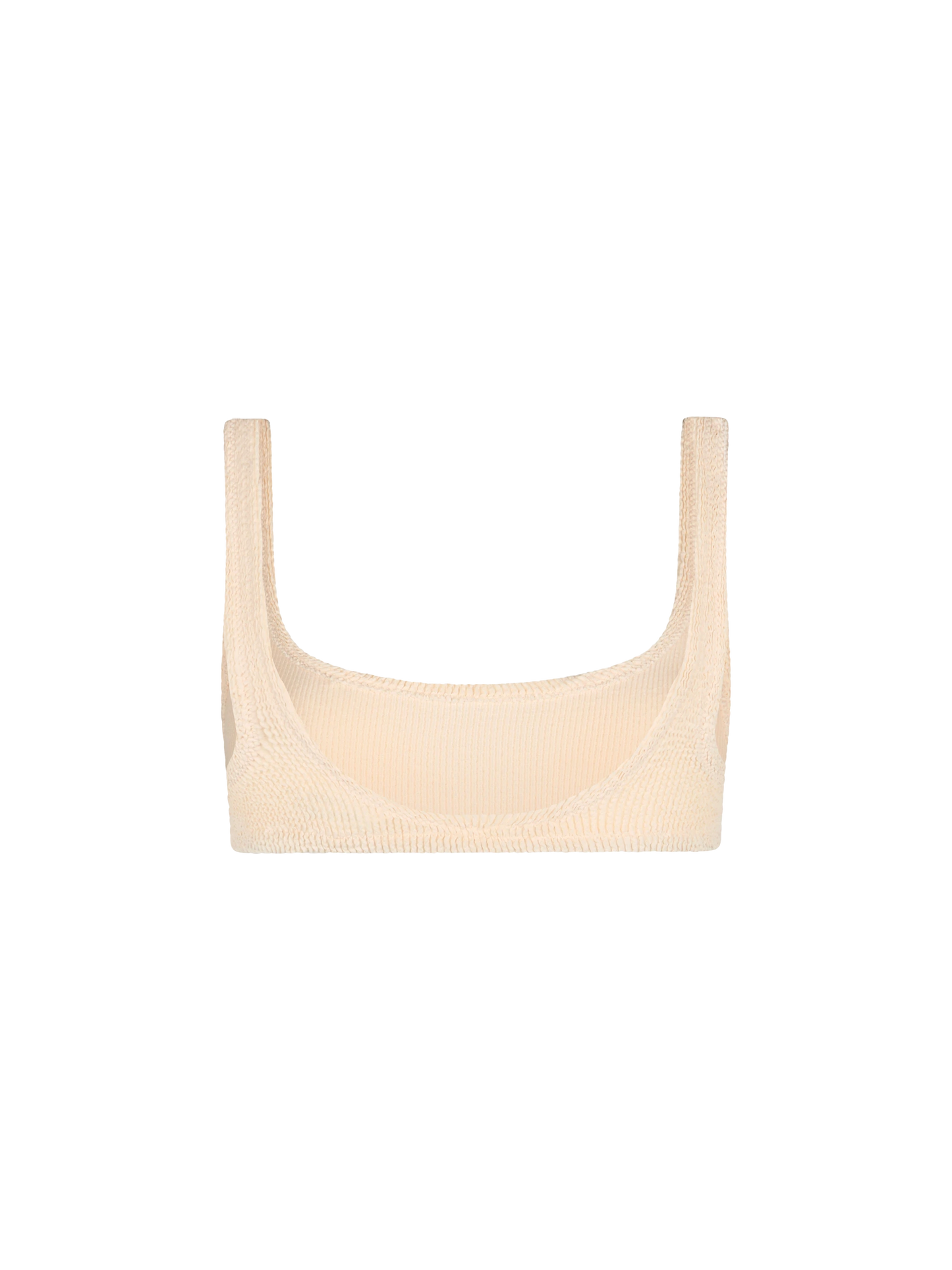 Woman beige classic crinkle bralette Naima - MC2 Saint Barth