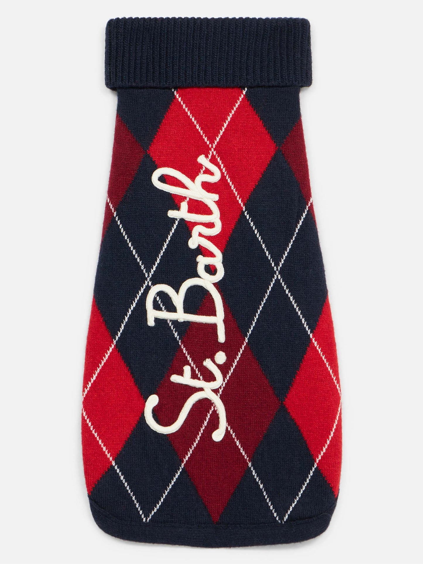 Dog sweater with argyle print - MC2 Saint Barth