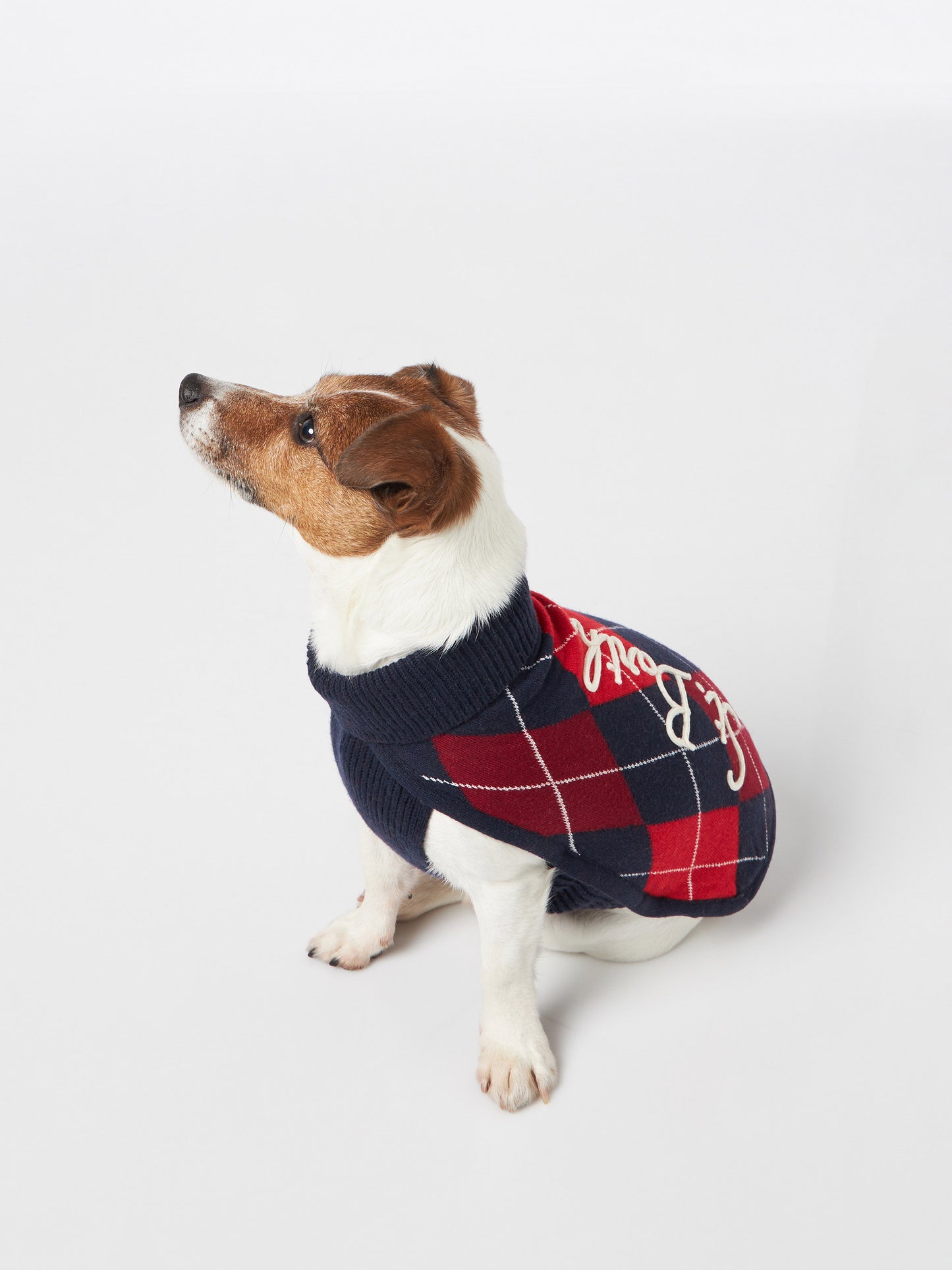 Dog sweater with argyle print - MC2 Saint Barth