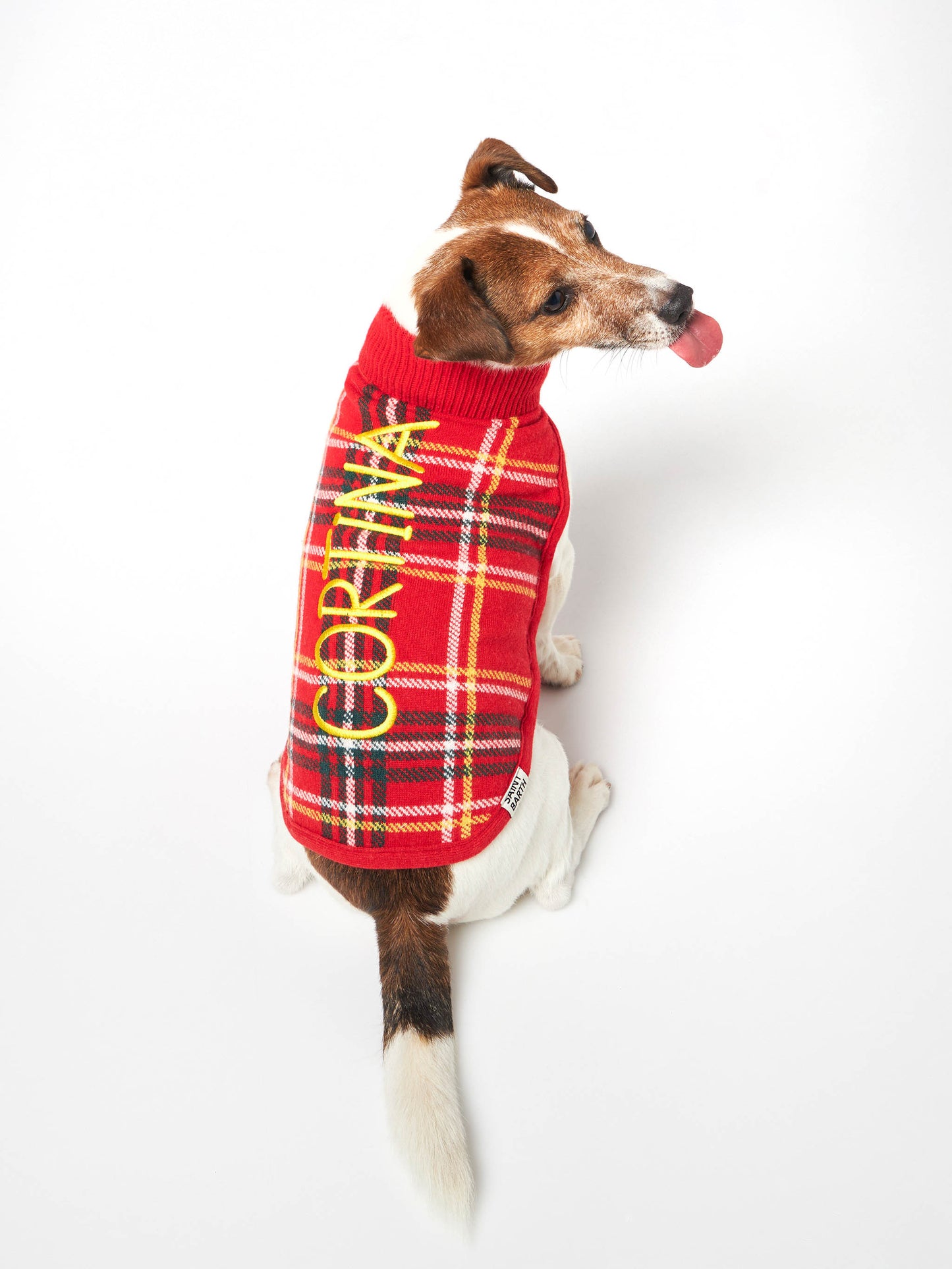 Dog sweater with tartan print - MC2 Saint Barth