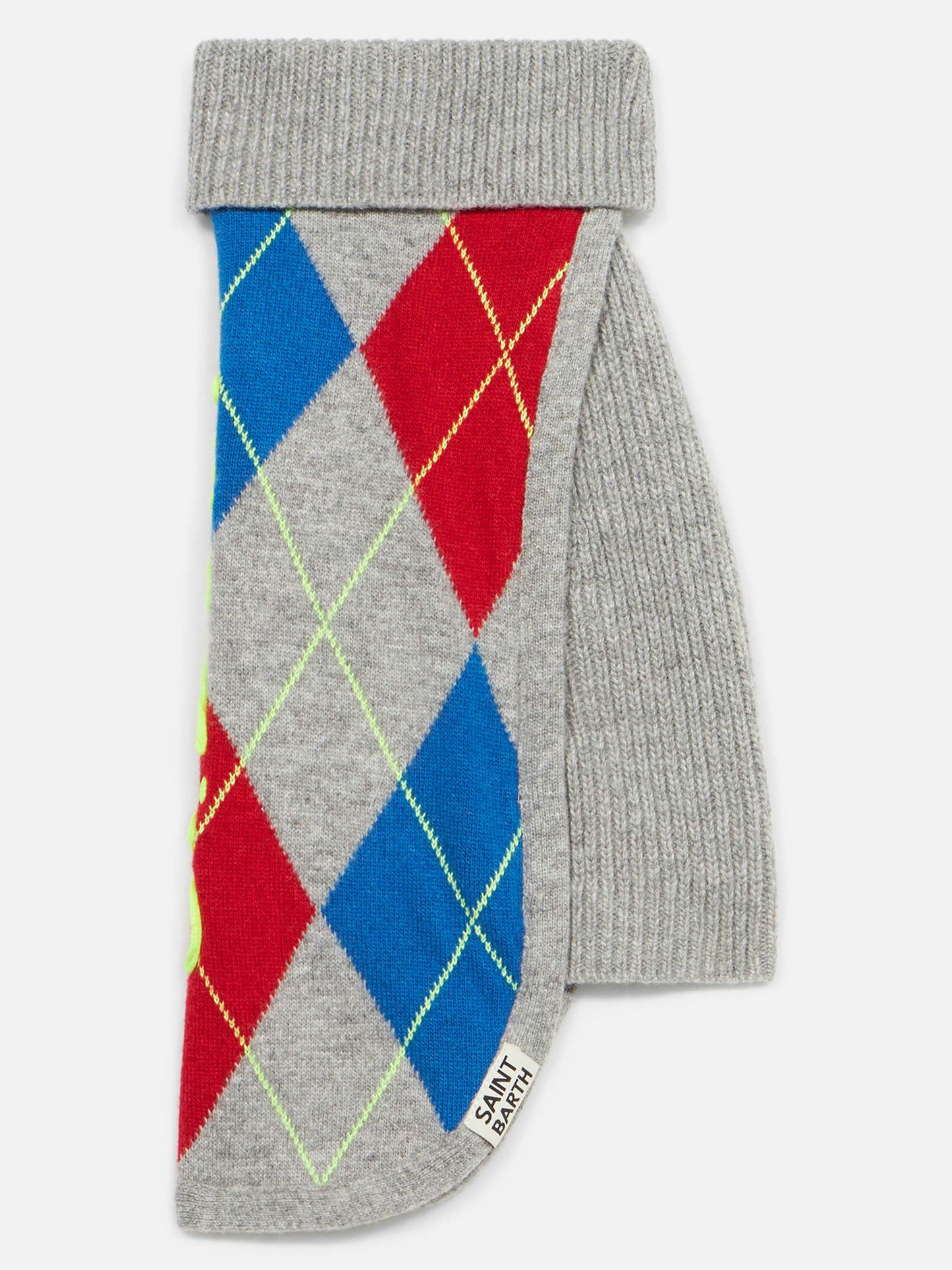 Dog sweater with argyle print - MC2 Saint Barth