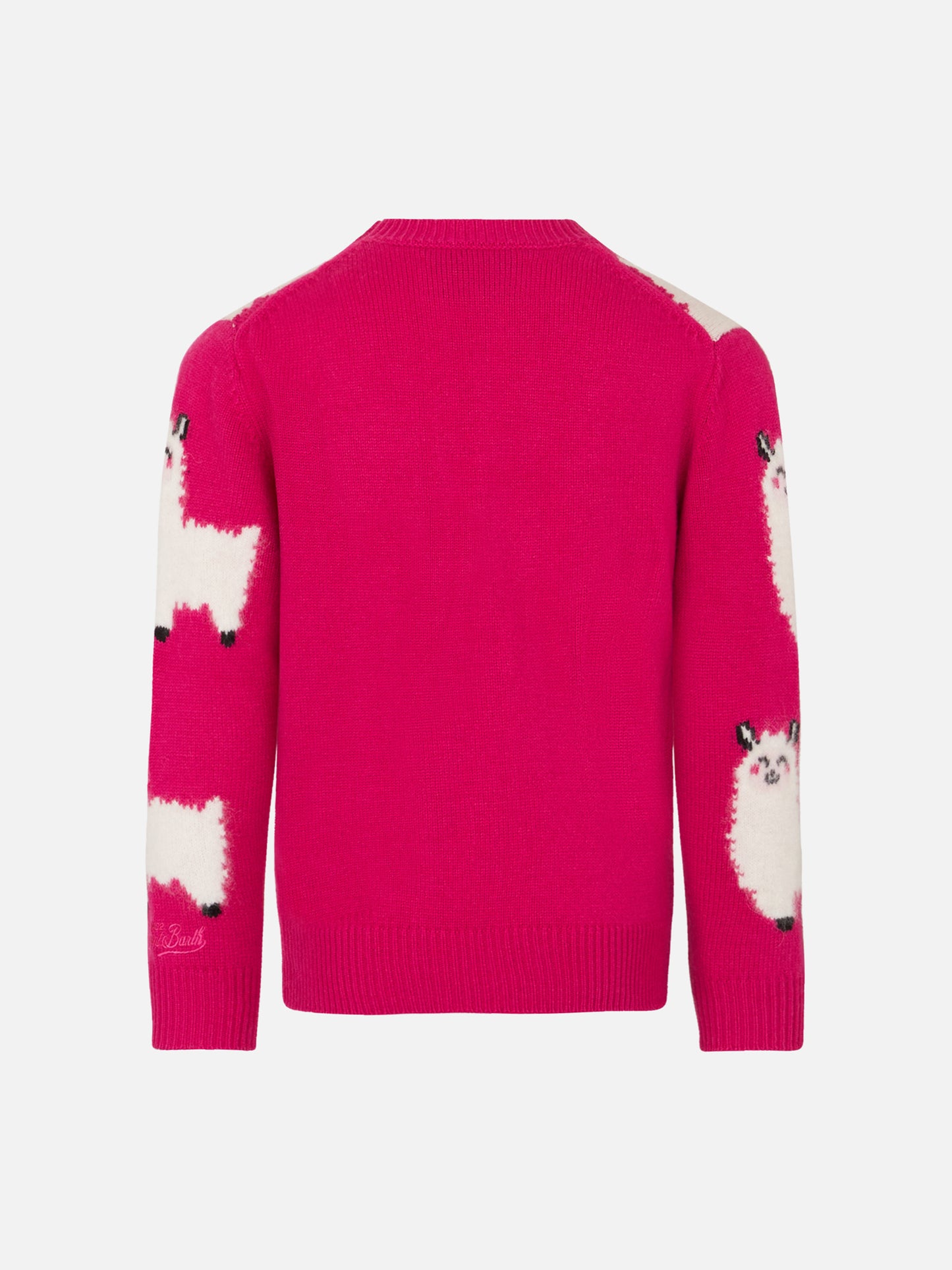 Girl crewneck sweater with L'Am<3ur embroidery - MC2 Saint Barth