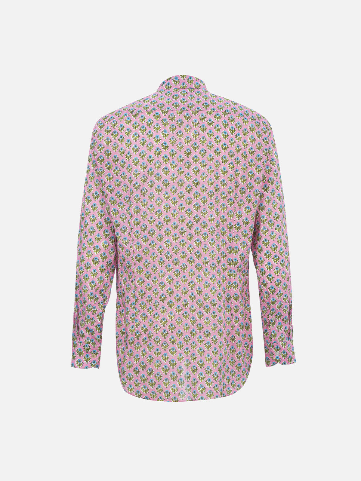 Man muslin cotton shirt Sikelia with radical flower print - MC2 Saint Barth