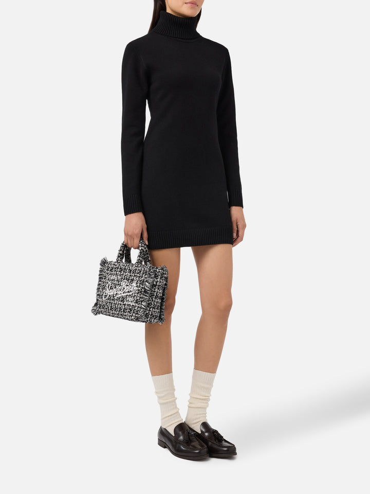 Abito Brea in lana soft touch nero