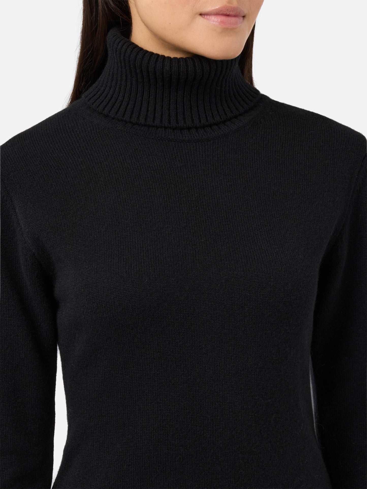 Abito Brea in lana soft touch nero