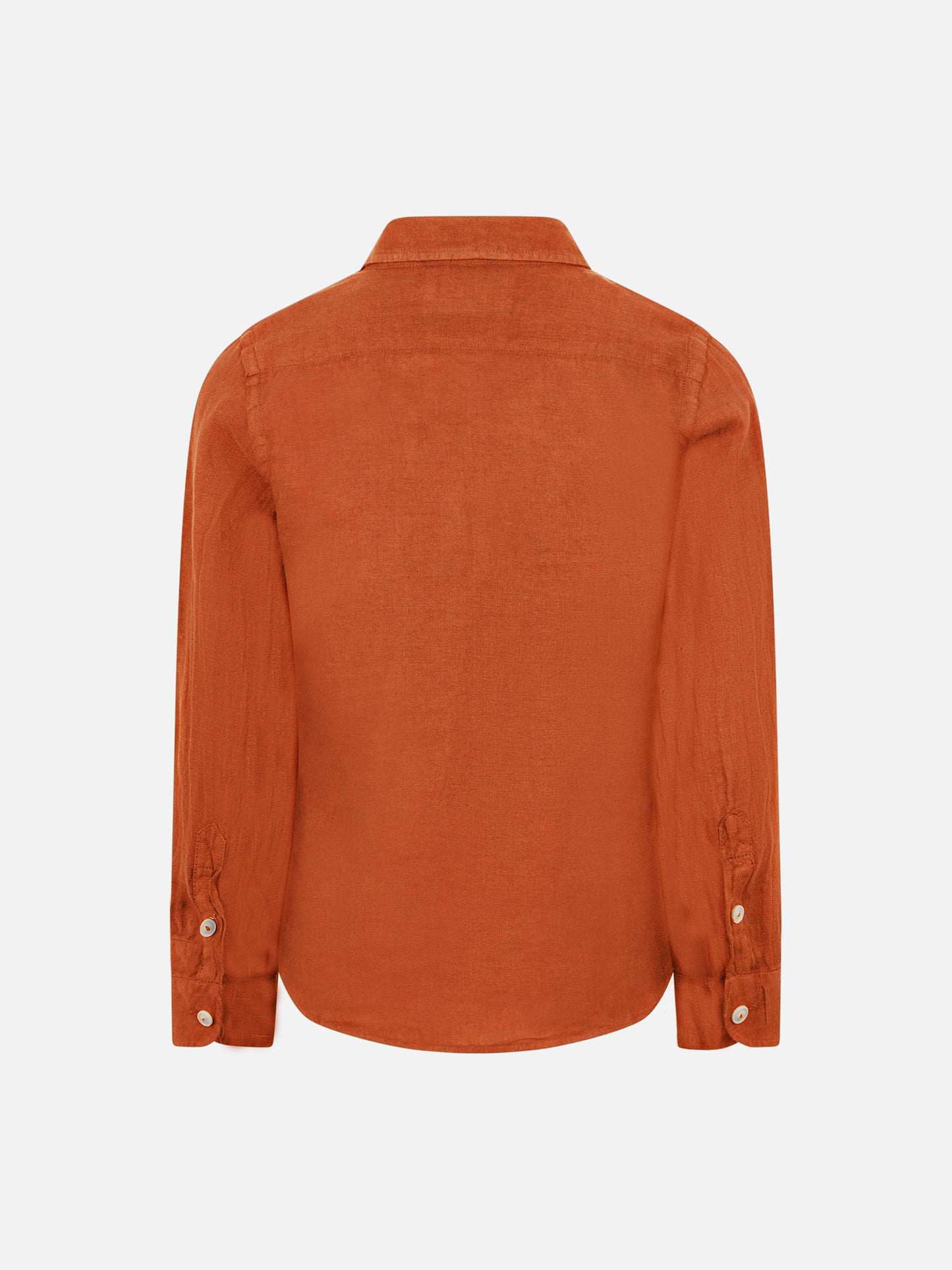 Chemise Agnes en lin orange