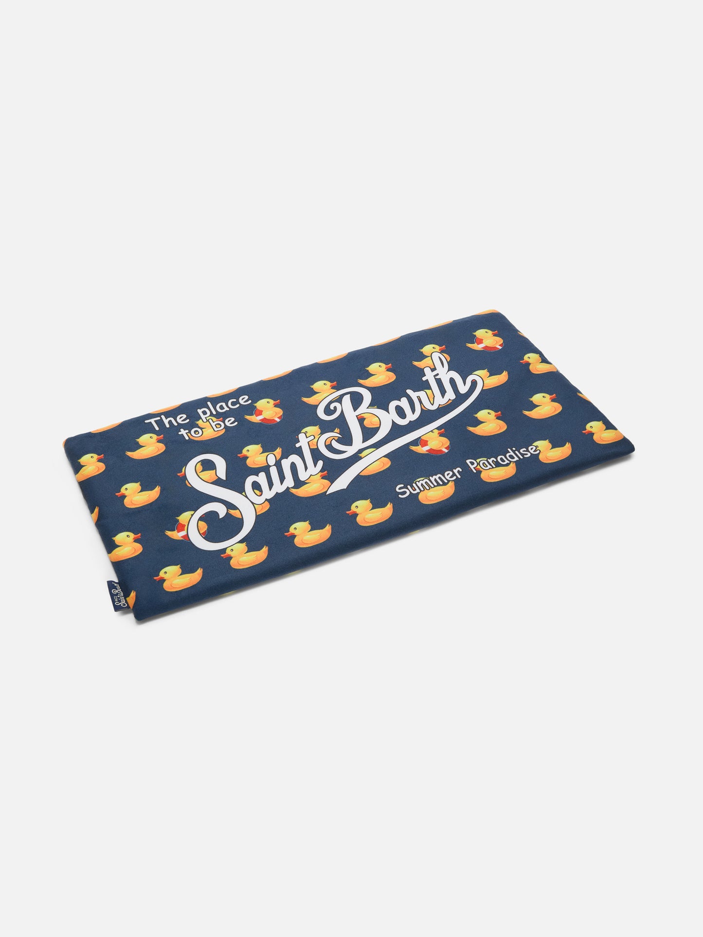 Serviette de plage Aidan avec imprimé Ducky et logo