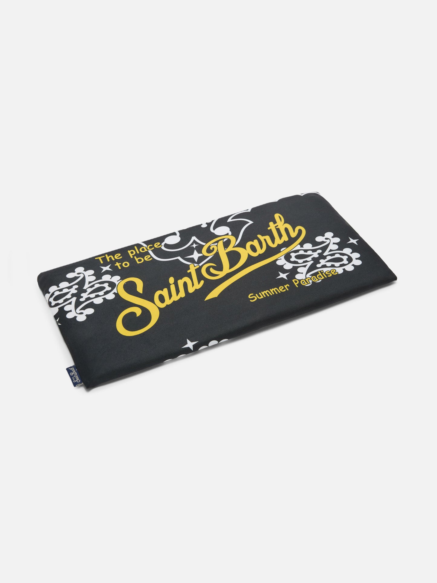 Serviette de plage Aidan avec imprimé bandana et logo