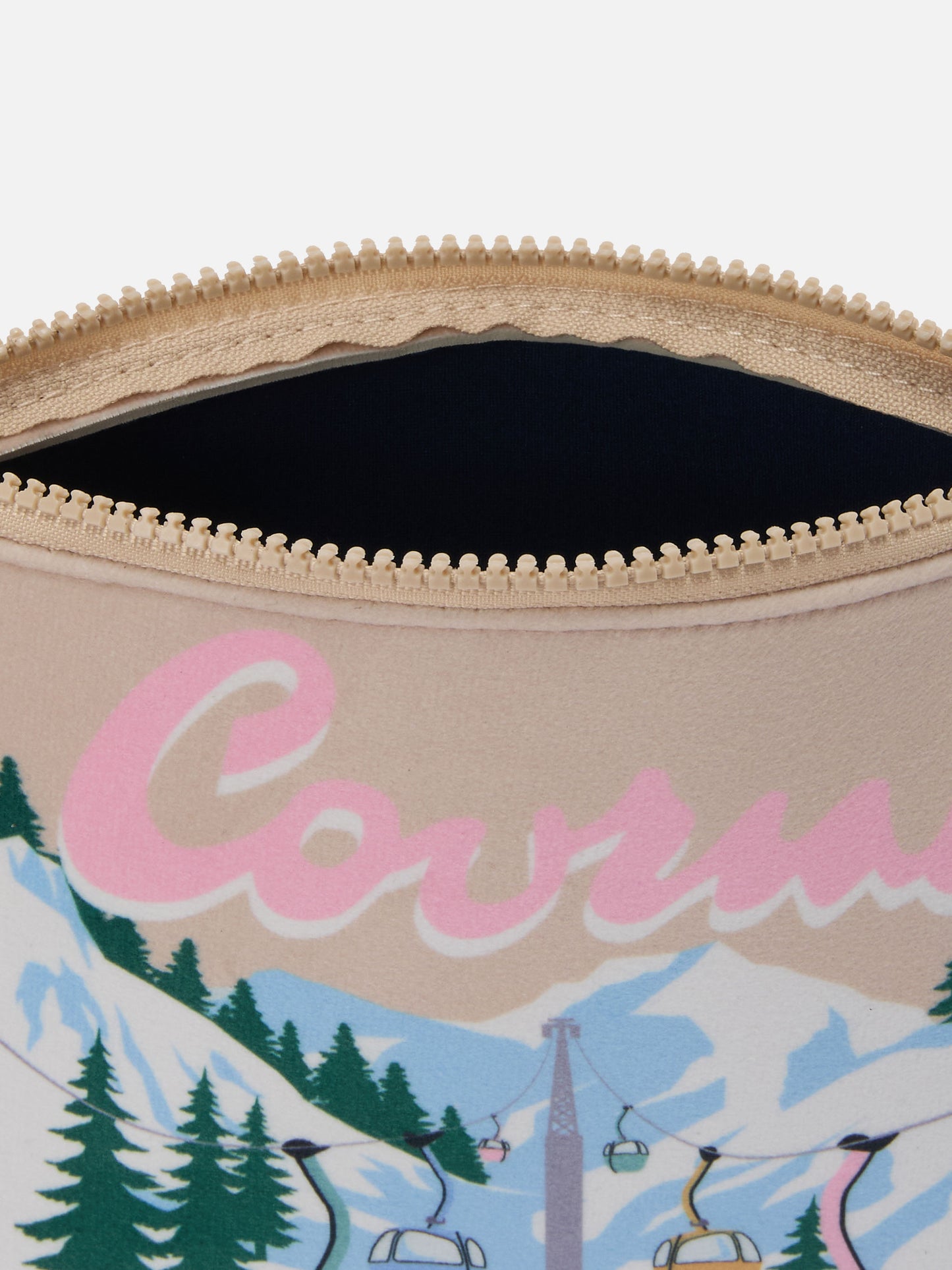 Aline-Pouch aus Wollimitat mit Courmayeur-Print | COURMAYEUR SPECIAL EDITION