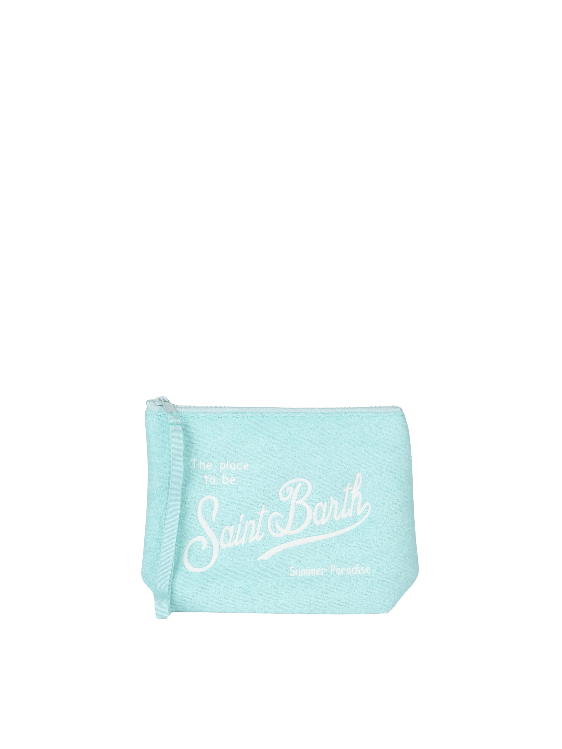 Aline water green embossed terry pochette - MC2 Saint Barth
