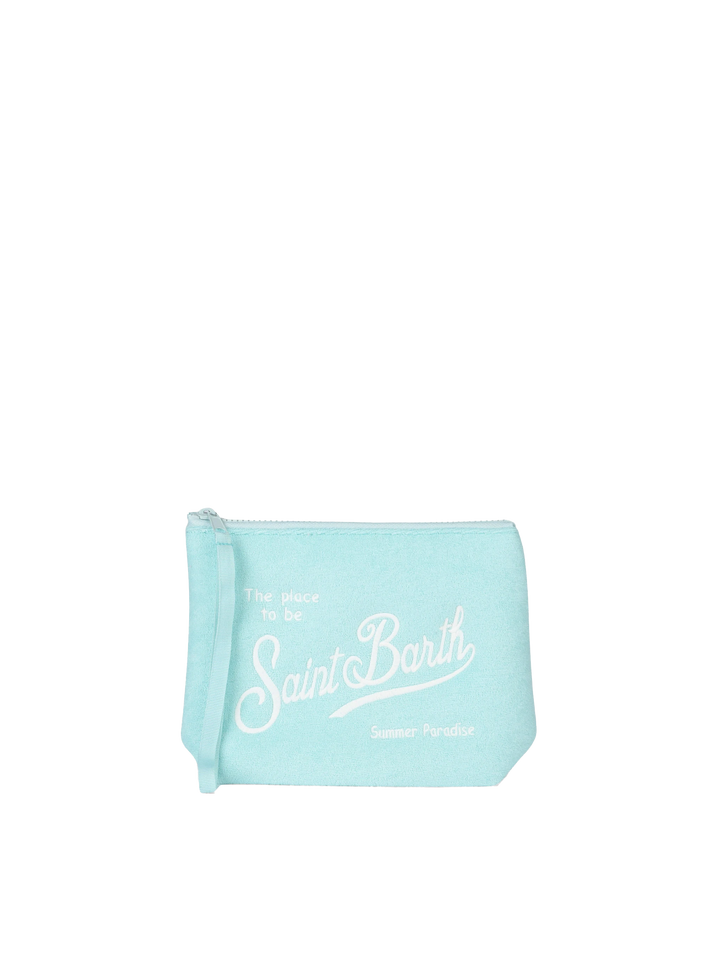 Aline water green embossed terry pochette - MC2 Saint Barth