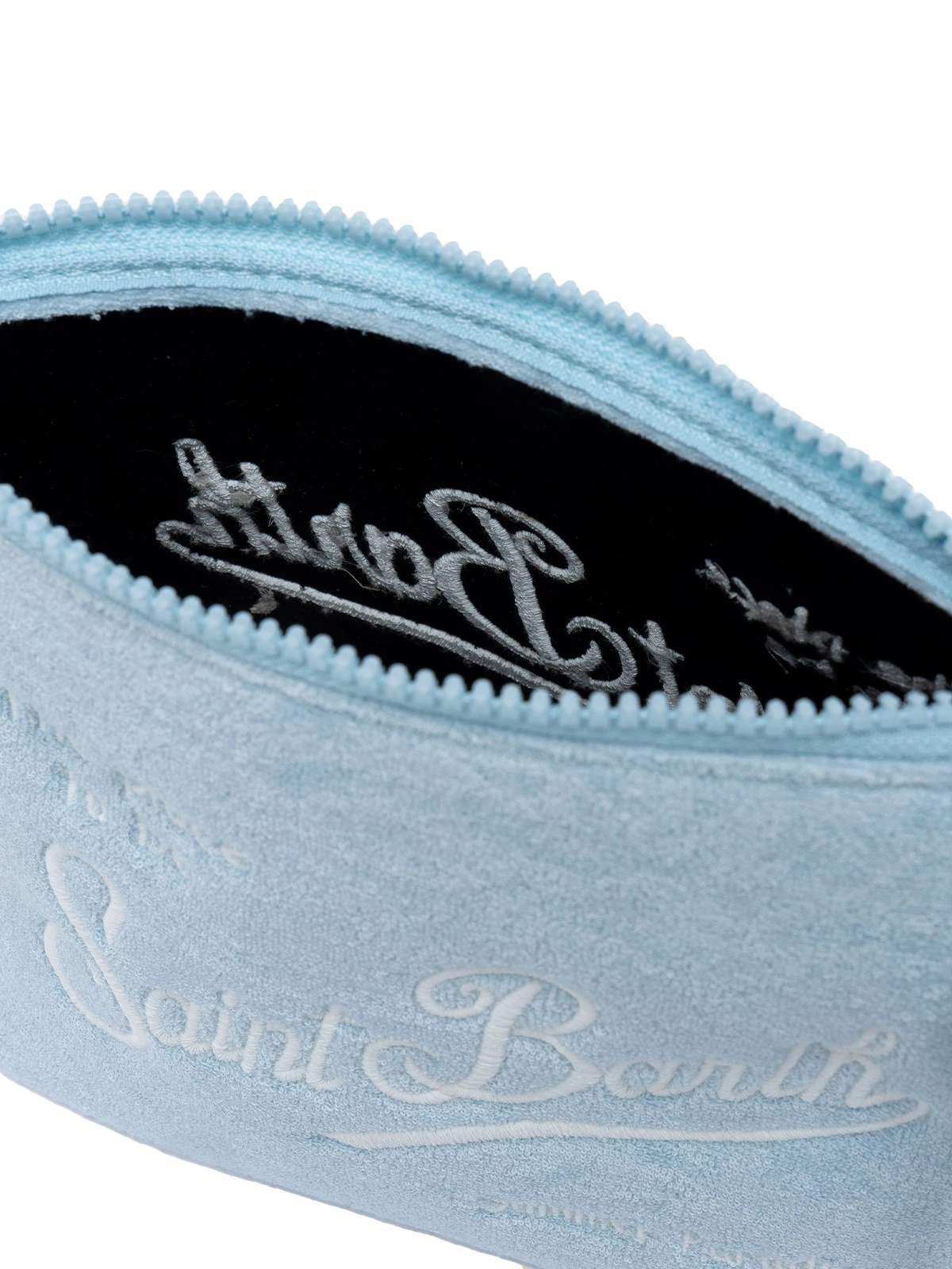 Aline light blue embossed terry pochette - MC2 Saint Barth