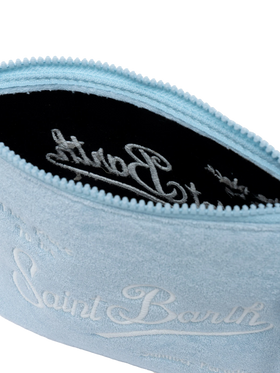 Aline light blue embossed terry pochette - MC2 Saint Barth