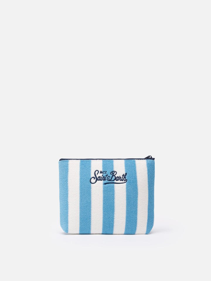 Aline striped embossed terry pochette - MC2 Saint Barth