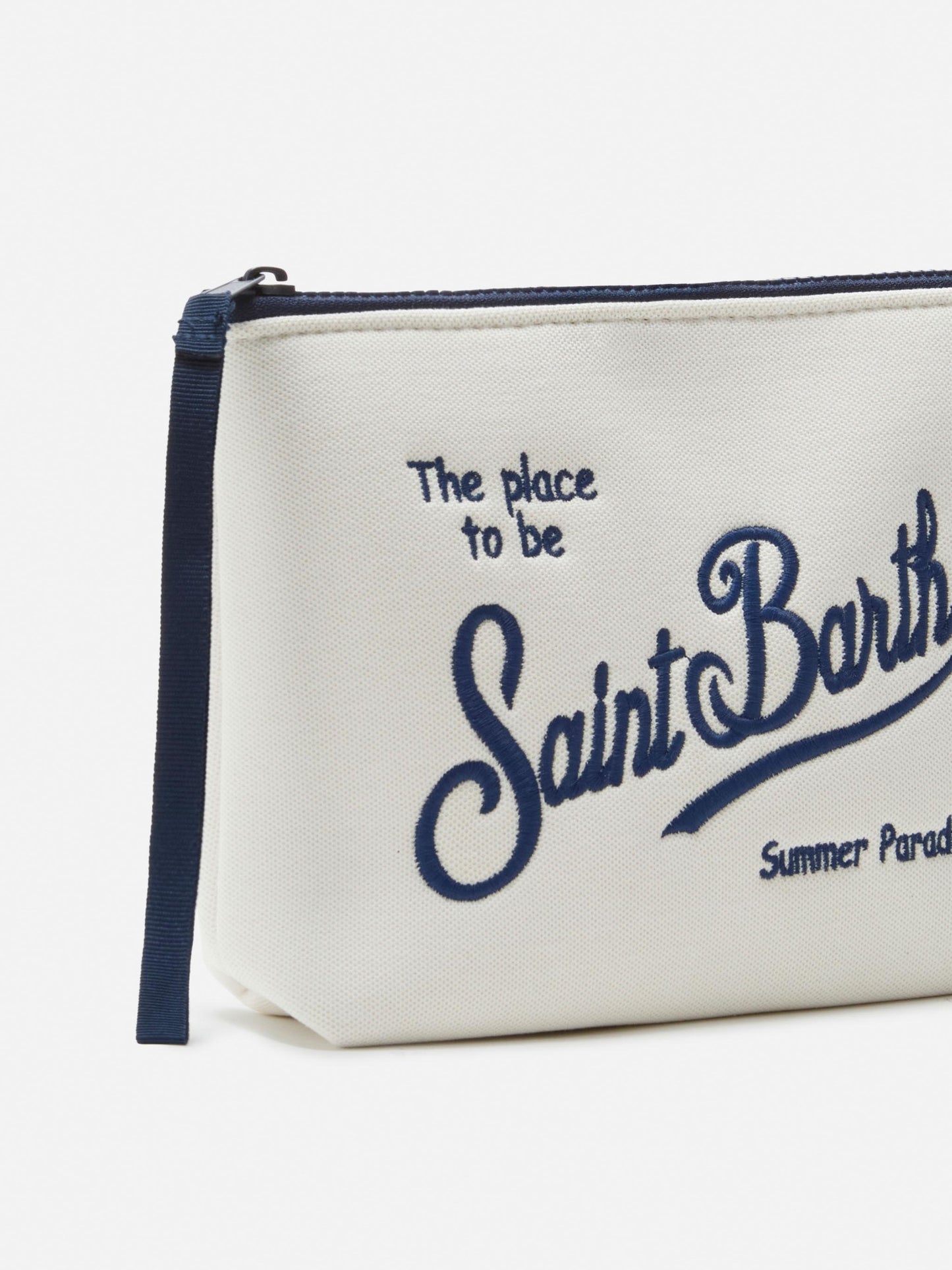 Pochette Aline blanche avec effet piqué