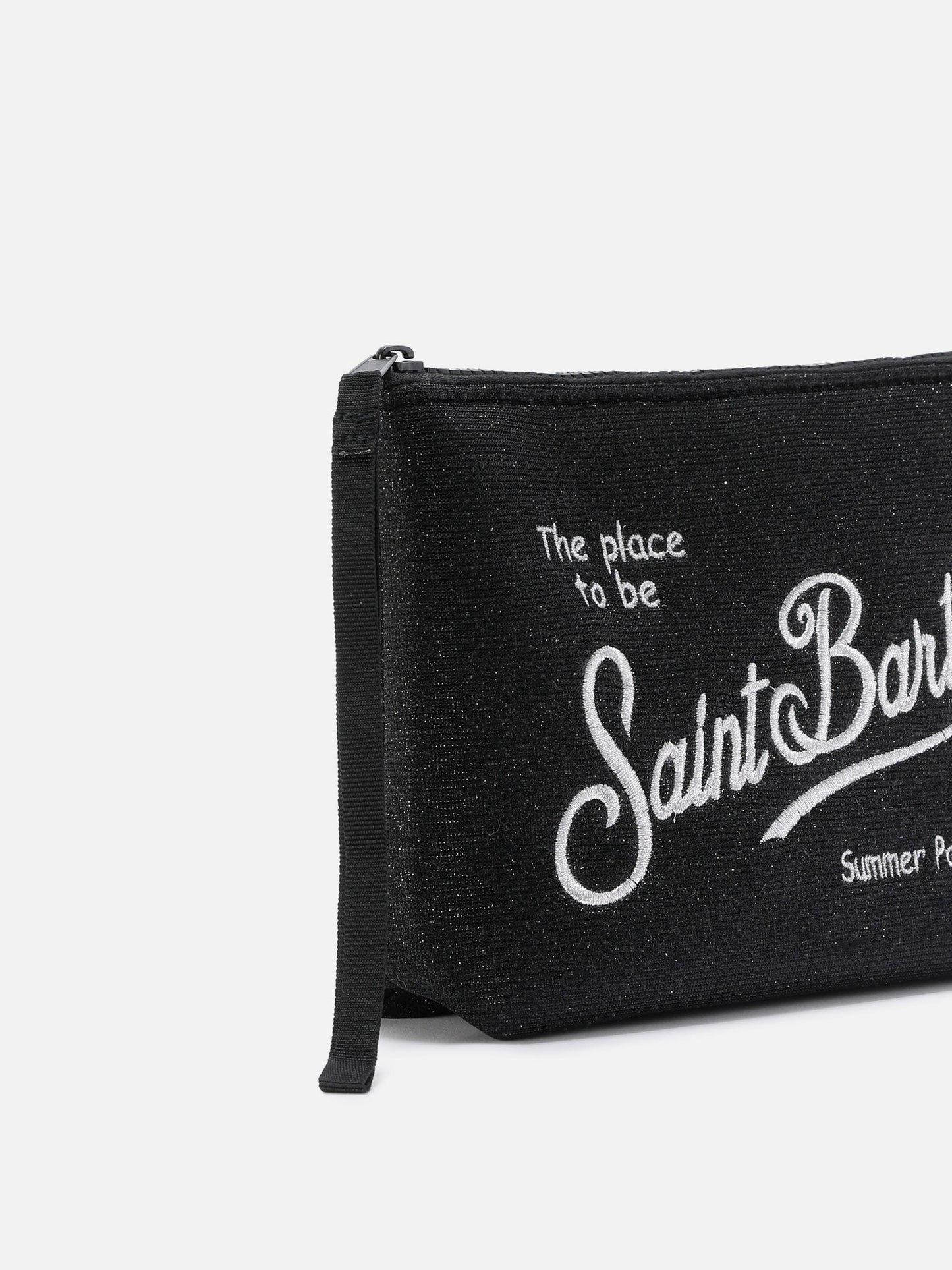 Aline Lurex black shimmer pouch