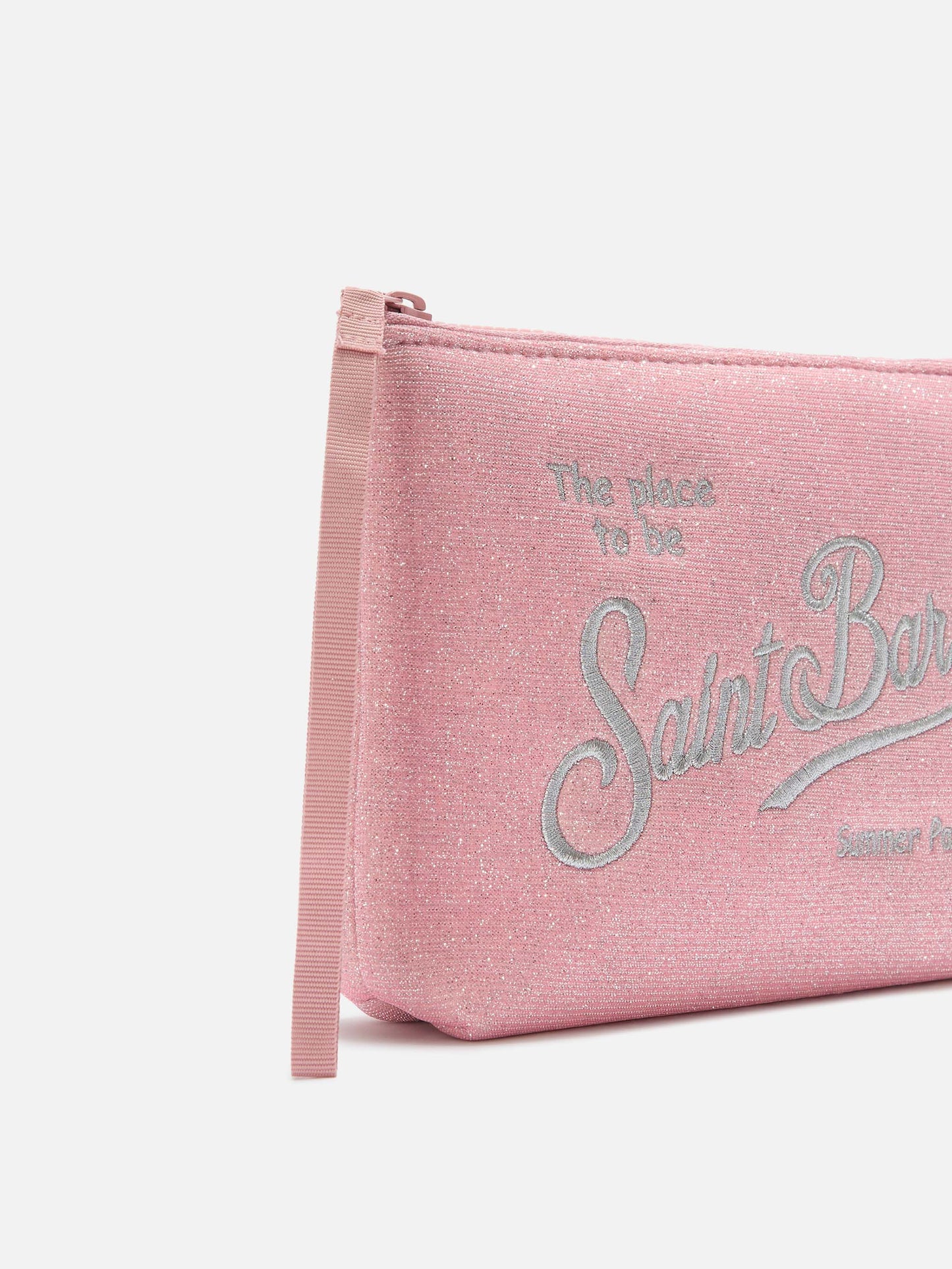Pochette Aline Lurex rose scintillante