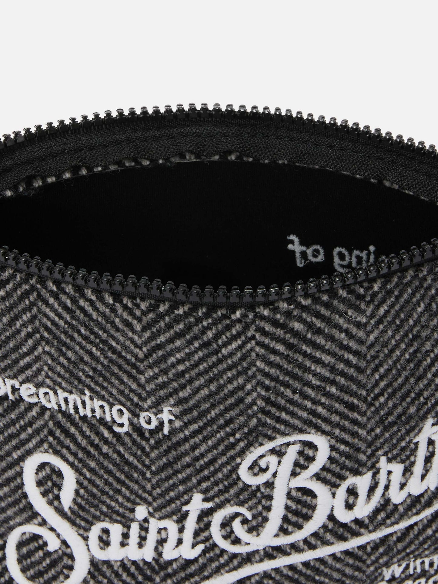 Pochette Aline Wool in misto lana spigato