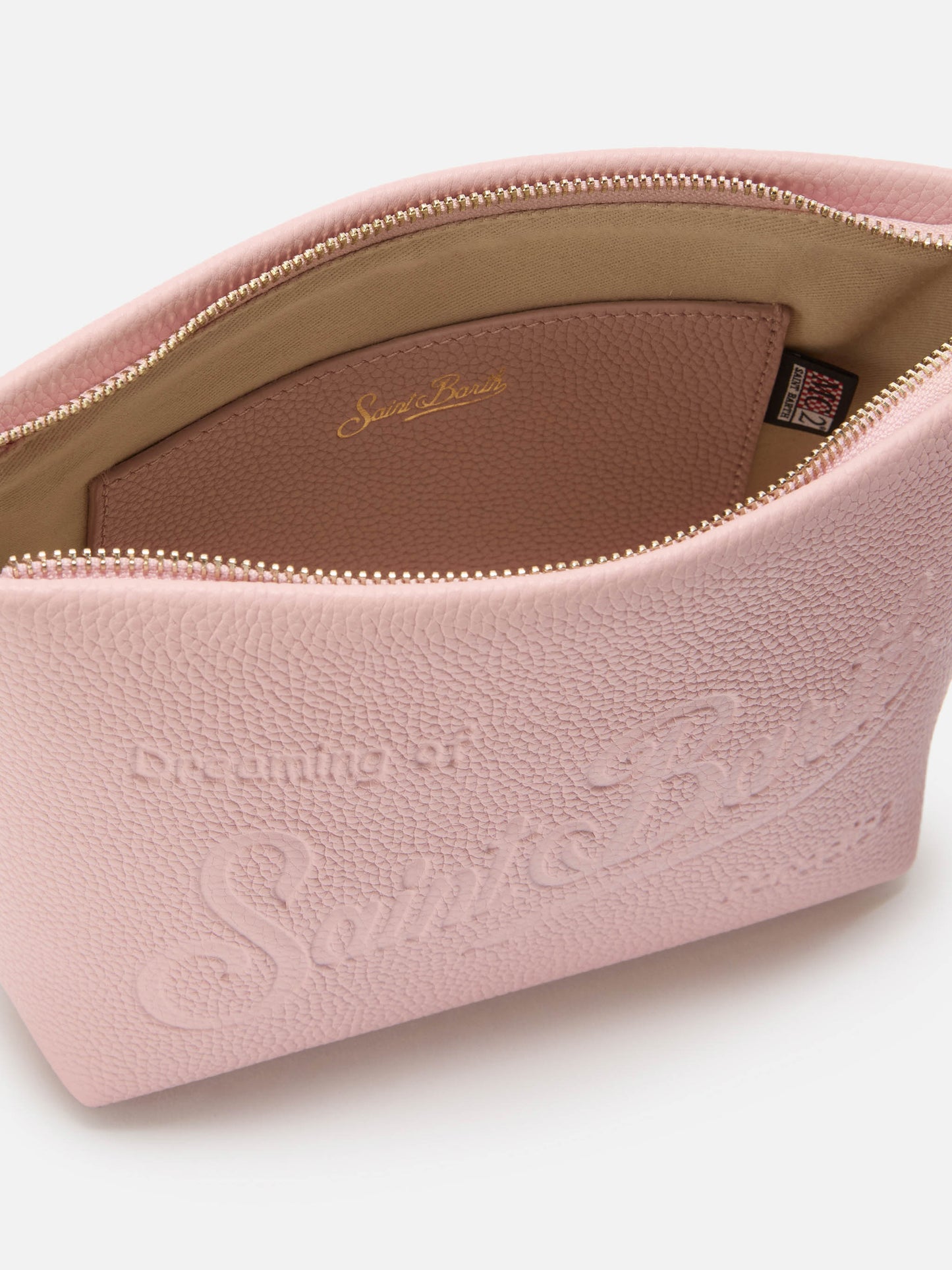 Aline Schultertasche aus gehämmertem rosa Leder