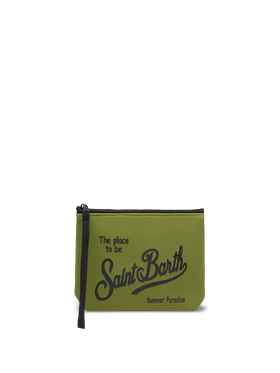 Aline military green scuba pochette - MC2 Saint Barth