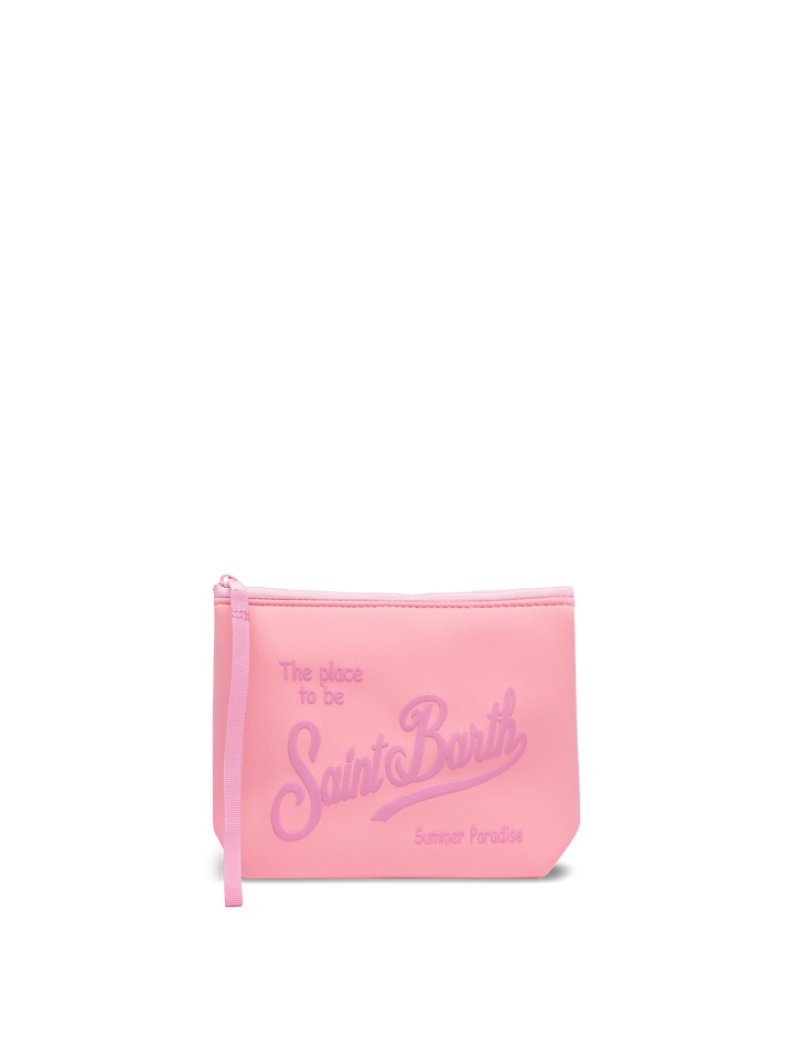 Pochette Aline in scuba rosa