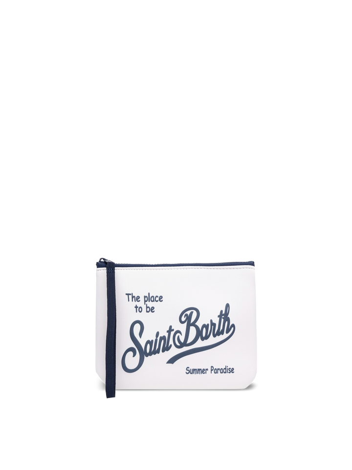 Pochette Aline in scuba bianco