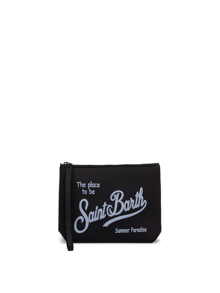 Pochette Aline in scuba nero
