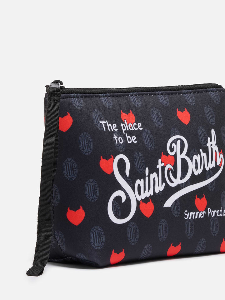 Aline scuba pochette with Milan print | AC MILAN SPECIAL EDITION - MC2 Saint Barth