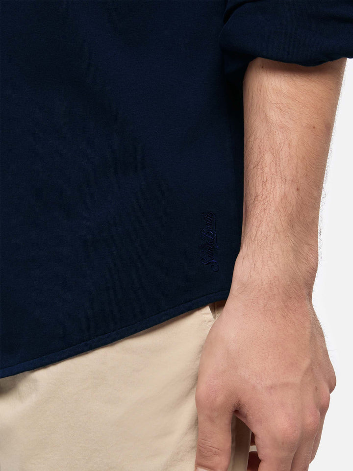 Amalfi navy blue jersey t shirt