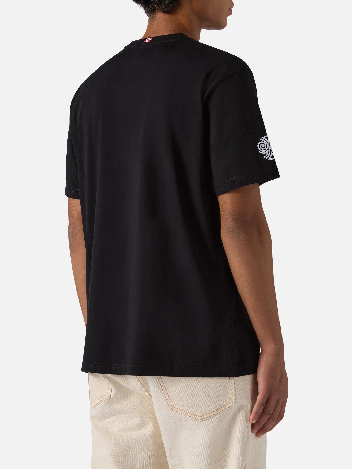 T-shirt Arnott in cotone nero con stampa Nepentha | NEPENTHA SPECIAL EDITION