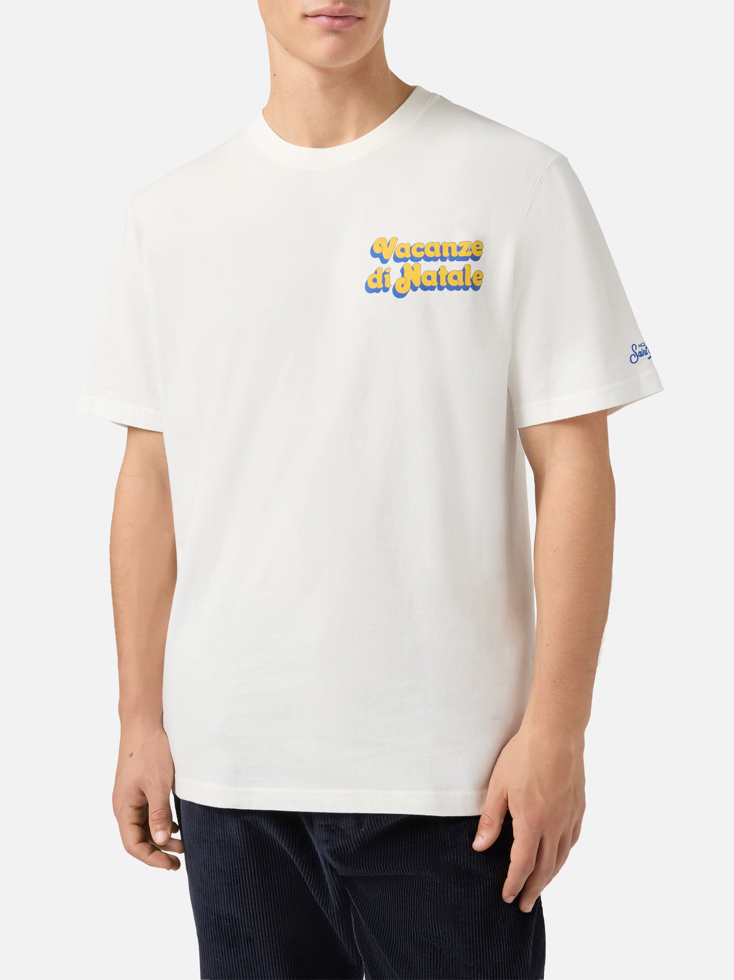 Camiseta de algodón de invierno Arnott Warm con estampado efecto film del logo | VACANZE DI NATALE SPECIAL EDITION