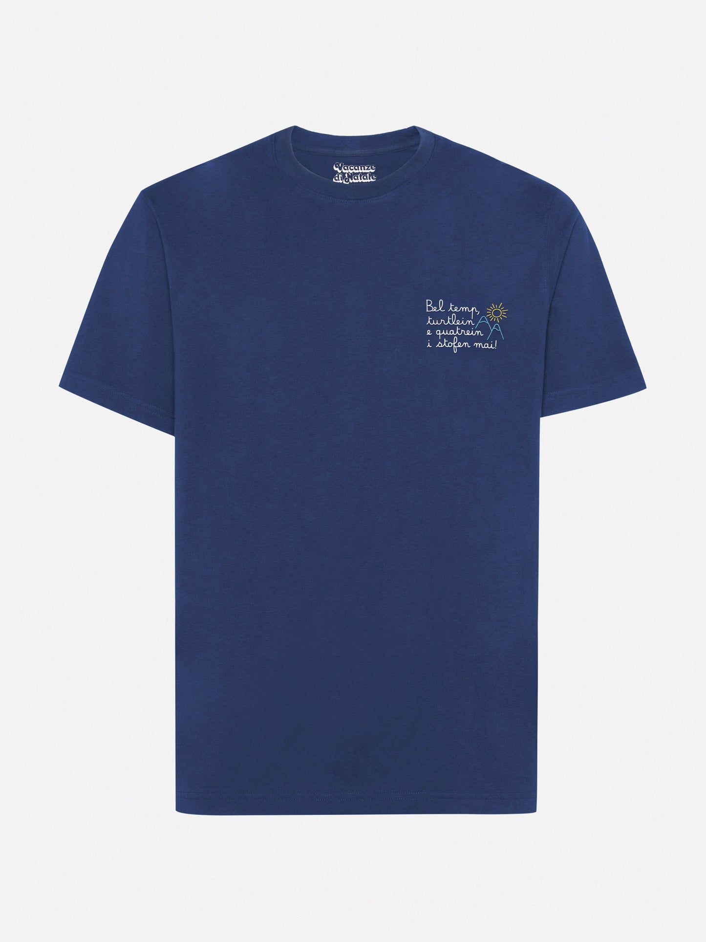 T-shirt Arnott Warm in cotone invernale blu con ricamo Bel temp… | VACANZE DI NATALE SPECIAL EDITION