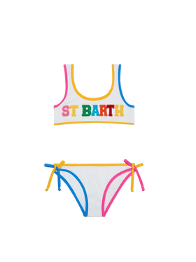 Girl bralette bikini with St Barth patches - MC2 Saint Barth