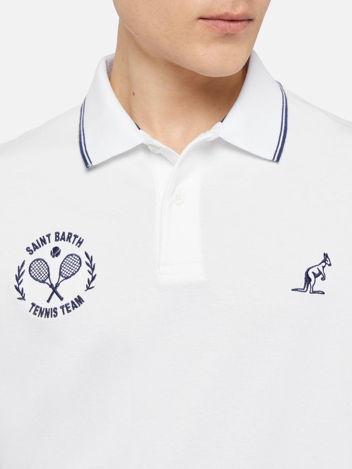 Weißes Herren-Poloshirt aus Baumwollpiquet Beverly Hills | SONDERAUSGABE DER AUSTRALISCHEN MARKE