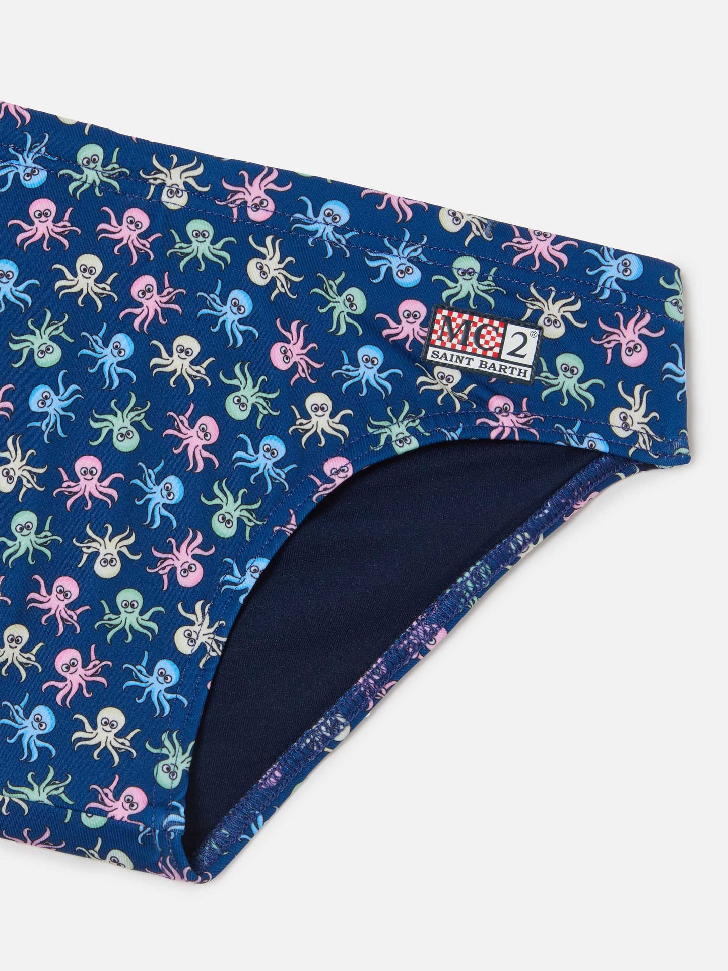Slip de baño Billy con estampado integral de pulpos