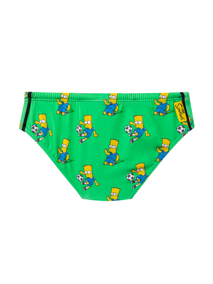 Boy swim briefs Billy with Bart Simpson footlball player print | THE SIMPSON SPECIAL EDITION - MC2 Saint Barth