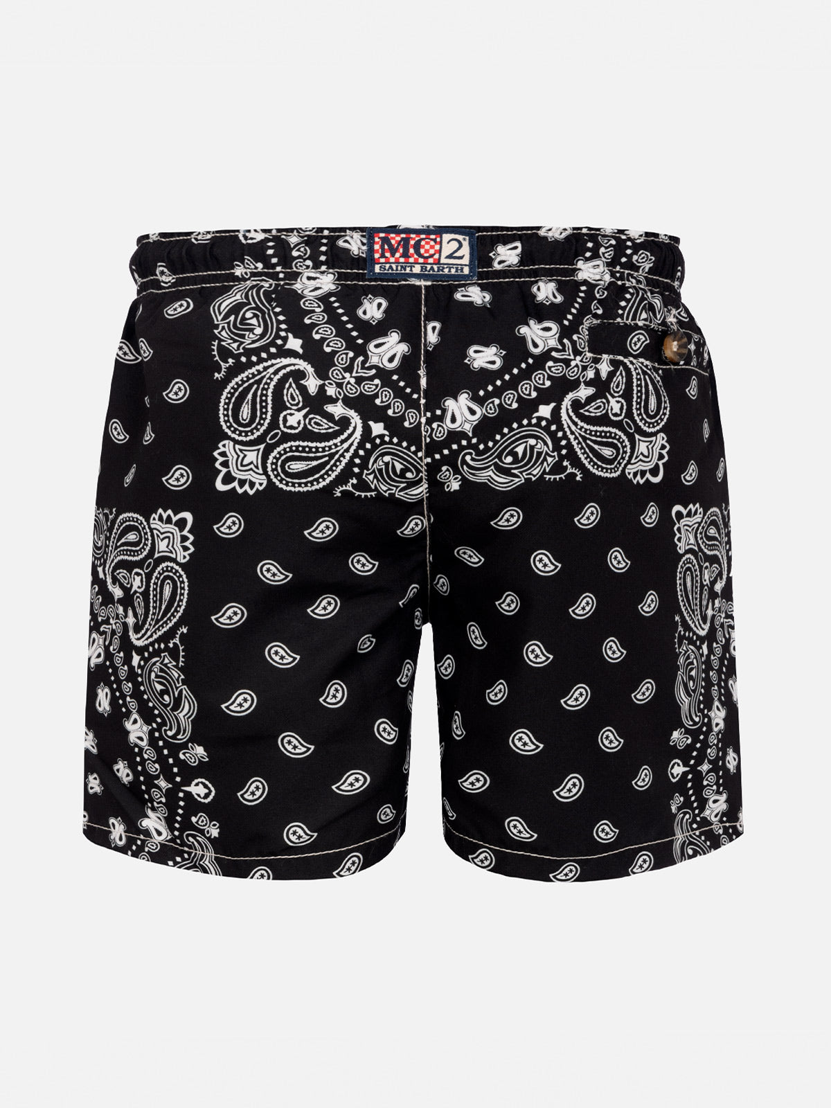 Boy swim shorts with bandanna print - MC2 Saint Barth