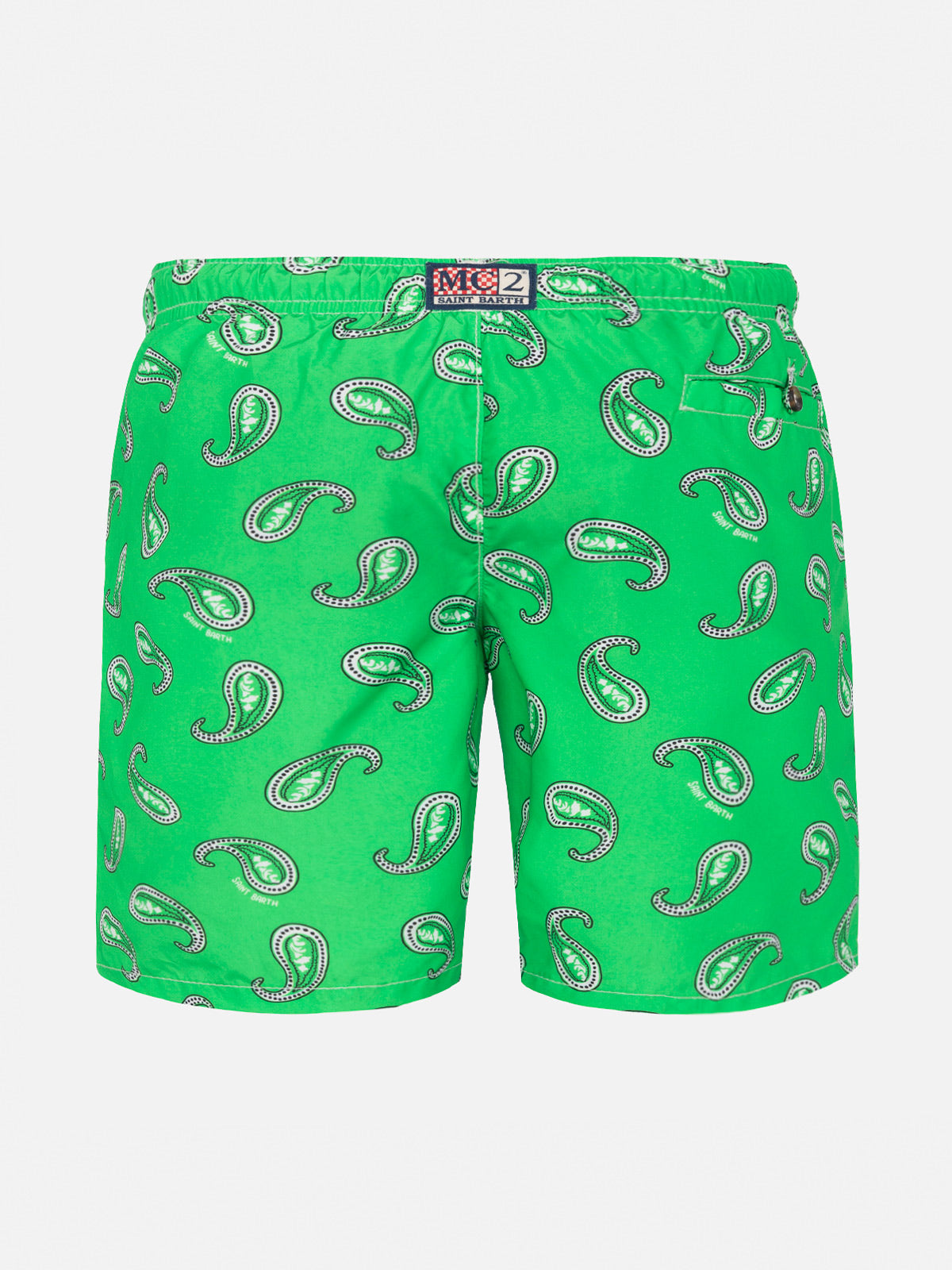 Boy swim shorts with paisley print - MC2 Saint Barth