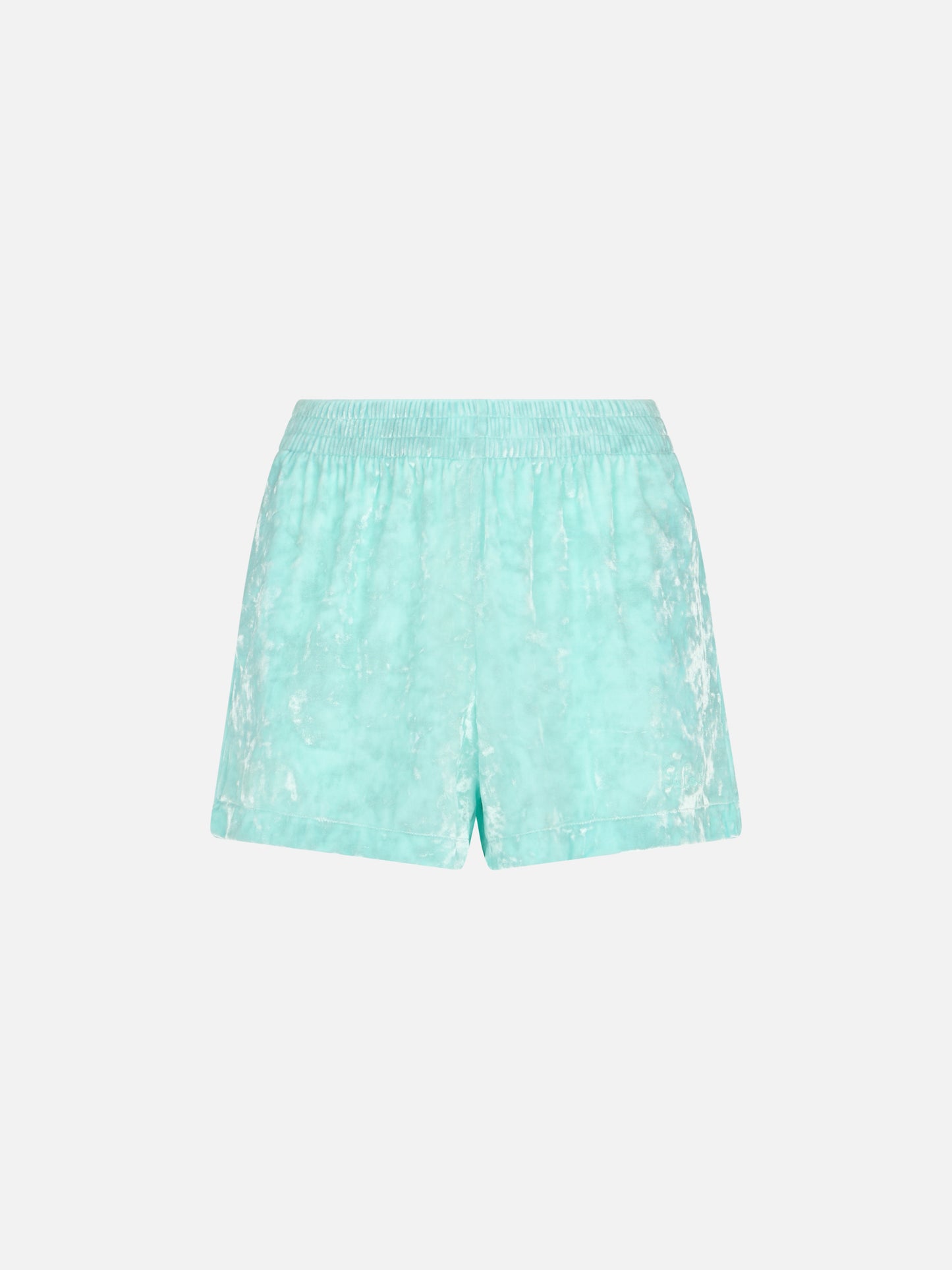 Woman water green chenille pull up shorts Cate - MC2 Saint Barth